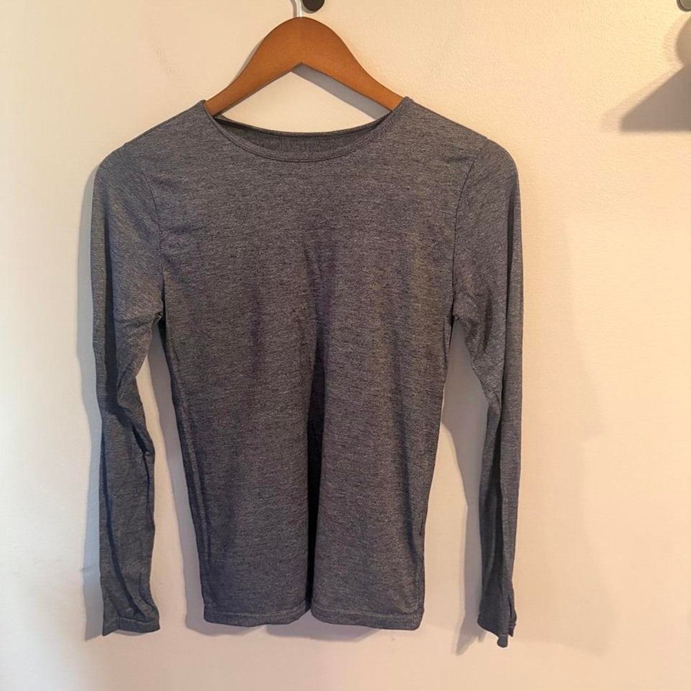 32 Degrees Kids Large  Long Sleeve Gray T-Shirt